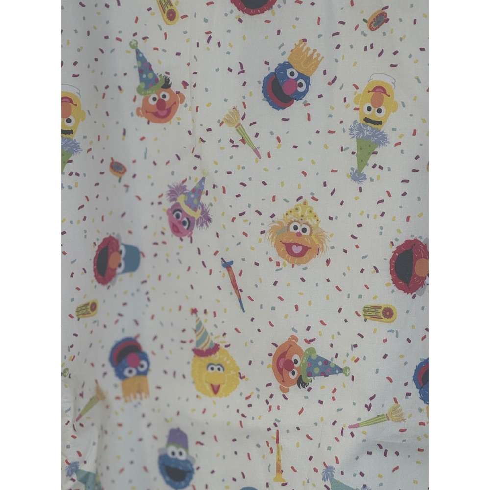 Tulip B Sesame Street Print Midi Skirt Women L Cream Elmo Cookie Monster NWT - Picture 2 of 7